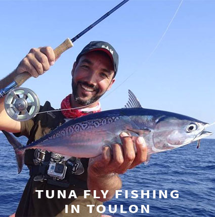 Tuna fly fishing in Toulon